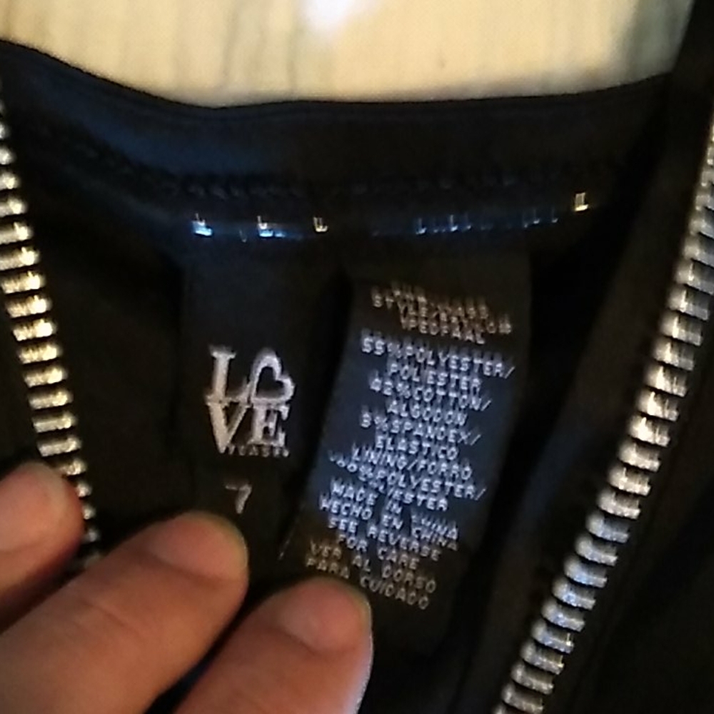 LOVE TEASE STRAPPLESS ZIPPER DRESS - Picture 3 of 5